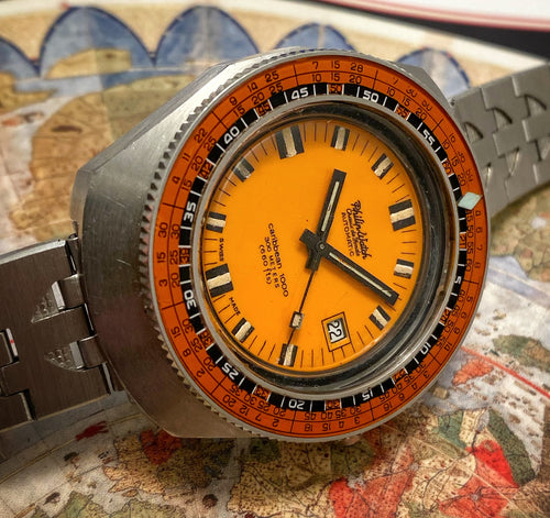 RADICAL~LATE 60s PHILIP WATCH CARIBBEAN 1000 DIVER