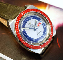 RARE~70s CAPTAIN AMERICA WITTNAUER DAY/DATE DIVE~SERVICED