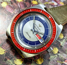 RARE~70s CAPTAIN AMERICA WITTNAUER DAY/DATE DIVE~SERVICED