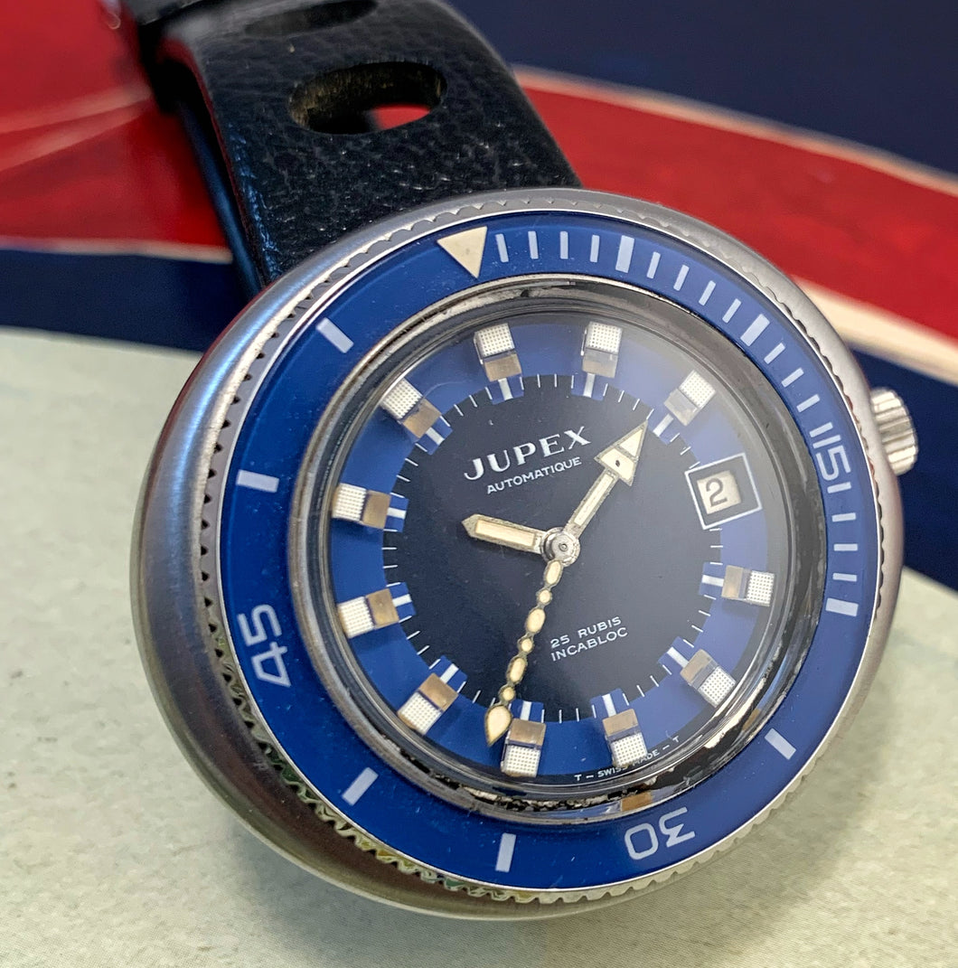 SEXY~NOS EARLY 70s JUPEX AUTOMATIQUE DIVER