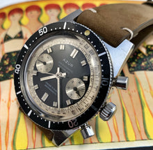 GNARLY~LATE 60s AZUR GLOSS DIAL DIVE CHRONOGRAPH