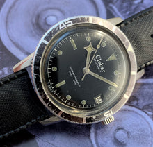 SERVICED~EARLY 60s CLEBAR SNOWFLAKE SKIN-DIVER AUTO